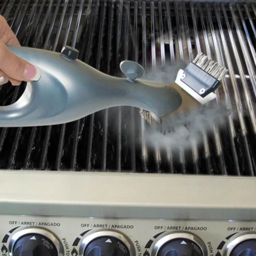 Grill tisztítókefe rozsdamentes acél fejjel (AU-SB) - 3