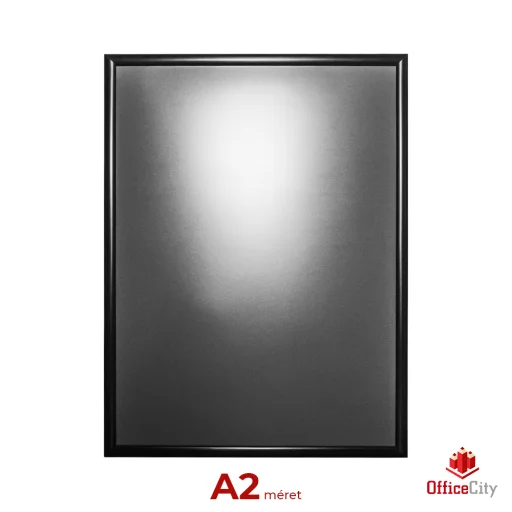 OfficeCity A2 plakátkeret, poszterkeret fali, fekete 25mm-es kerettel, szögletes sarokkal (SFN25-A2M-BLA) - 4