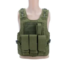 Military mellény, taktikai mellény katonazöld (BL042-ARMY-GREEN)