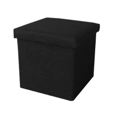 Ülésre alkalmas tárolódoboz, ülőke fekete (storage-box-38-black)