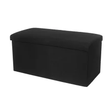 Ülésre alkalmas tárolódoboz, ülőke fekete (storage-box-76-black)