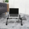 Összecsukható laptop asztal, állvány egérpaddal fekete (laptop-desk-2-black) thumbnail