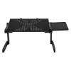 Összecsukható laptop asztal, állvány egérpaddal fekete (laptop-desk-2-black) thumbnail