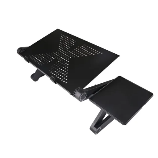 Összecsukható laptop asztal, állvány egérpaddal fekete (laptop-desk-2-black) - 3