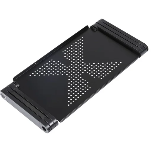 Összecsukható laptop asztal, állvány egérpaddal fekete (laptop-desk-2-black) - 6