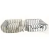 Kutyafekhely, kutyaágy, macska fekhely, macskaágy világos szürke színben S méret (PET-BED-STRIPED-GREY-S) thumbnail