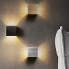 Kültéri fali LED lámpa 12W szürke színű IP65 vízálló 3000K meleg fényű (1003-2-BRUSHED-SILVER-3000K) thumbnail