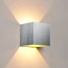Kültéri fali LED lámpa 12W szürke színű IP65 vízálló 3000K meleg fényű (1003-2-BRUSHED-SILVER-3000K) thumbnail