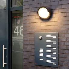 Kültéri fali LED lámpa 24W fekete IP65 vízálló (OUTDOOR-LED-606-BLACK)