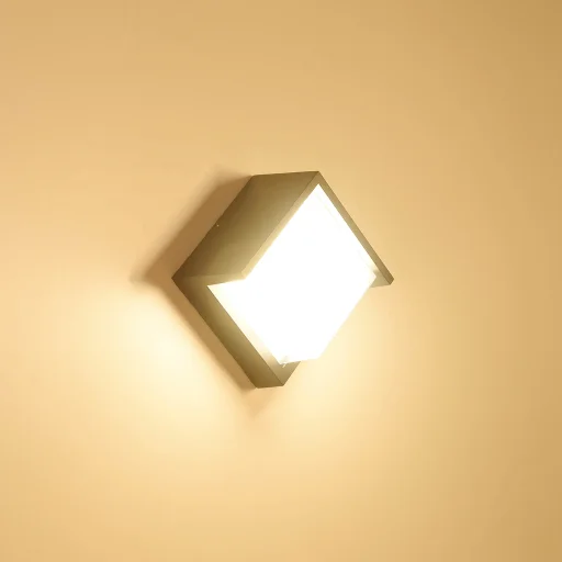 Kültéri fali LED lámpa 12W fekete IP65 vízálló (OUTDOOR-LED-605-BLACK-3000K) - 2