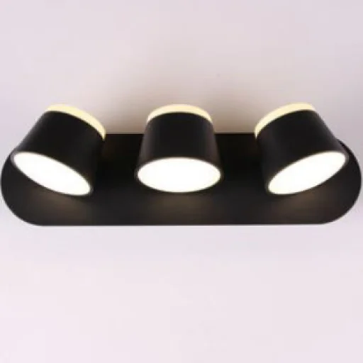 Beltéri fali LED lámpa 3*14W fekete (INDOOR-LED-1052-3-BLACK) - 1