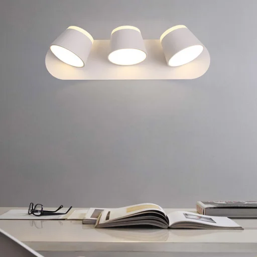 Beltéri fali LED lámpa 3*14W fehér (INDOOR-LED-1052-3-WHITE) - 2