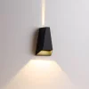 Kültéri fali LED lámpa 10W fekete IP65 vízálló 3000K meleg fényű (1017-1-BLACK-3000K) thumbnail