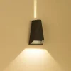 Kültéri fali LED lámpa 10W fekete IP65 vízálló 3000K meleg fényű (1017-1-BLACK-3000K) thumbnail