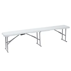 Összecsukható kemping pad, kerti pad 182x28x44cm fehér (LY-FB183)