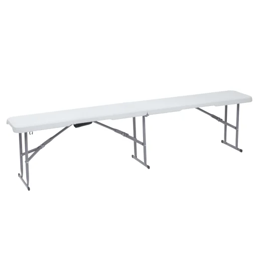Összecsukható kemping pad, kerti pad 182x28x44cm fehér (LY-FB183) - 1