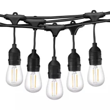 Kültéri E27 LED izzósor 14.4m hosszúság, IP65 vízállóság, 2700K meleg fény (IL-SL-52)