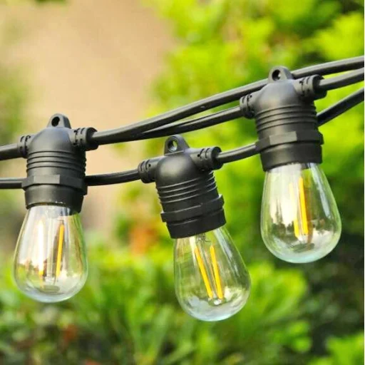 Kültéri E27 LED izzósor 14.4m hosszúság, IP65 vízállóság, 2700K meleg fény (IL-SL-52) - 11