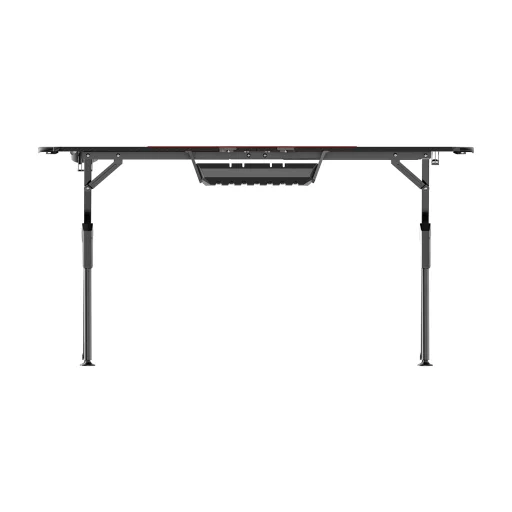 WARRIOR gamer asztal alumínium fekete színben 140*60*75CM RGB világítással (Blade V2-1460) - 2