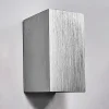 Kültéri fali LED lámpa 12W szálcsiszolt szürke színű IP65 vízálló 3000K meleg fényű (1003-6-BRUSHED-SILVER-3000K) thumbnail