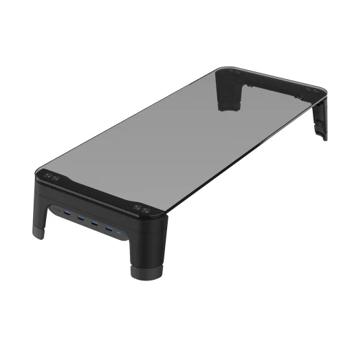 Monitortartó állvány, laptop állvány, monitor magasító USB csatlakozókkal, állítható magassággal (SY-MS06H2) - 3