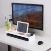 Asztali rendező állvány, monitortartó, monitor állvány, tároló fehér (KY-1013-white) thumbnail