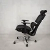 Prémium ergonomikus irodai szék, forgószék, fekete (T03) hálós thumbnail
