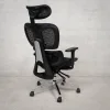 Prémium ergonomikus irodai szék, forgószék, fekete (T03) hálós thumbnail
