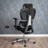 Prémium ergonomikus irodai szék, forgószék, fekete (T03) hálós thumbnail
