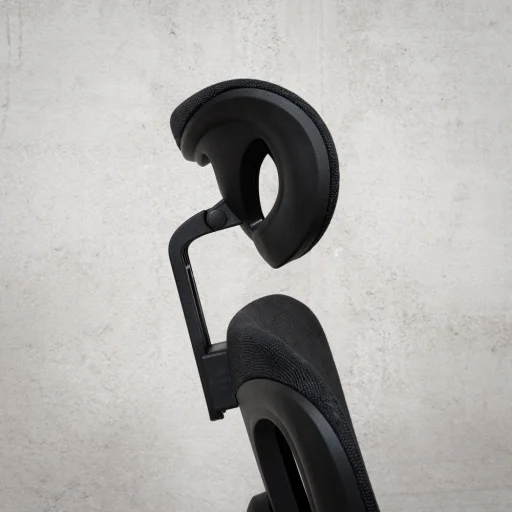 Prémium ergonomikus irodai szék, forgószék, fekete (T03) hálós - 18