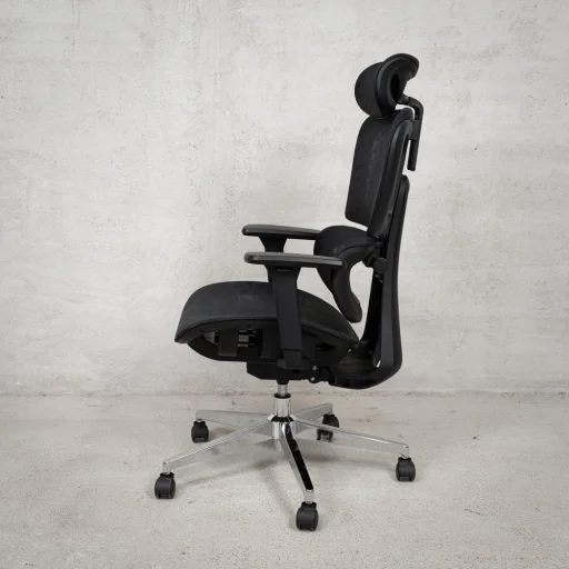 Prémium ergonomikus irodai szék, forgószék, fekete (T03) hálós - 19