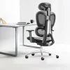 Prémium ergonomikus irodai szék, forgószék, fekete-szürke (T03) hálós thumbnail