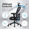 Ergonomikus irodai szék, forgószék, fekete (T15) hálós thumbnail