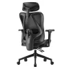 Ergonomikus irodai szék, forgószék, fekete (T15) hálós thumbnail