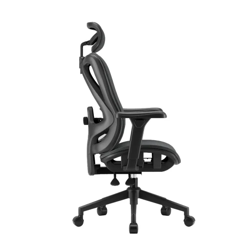 Ergonomikus irodai szék, forgószék, fekete (T15) hálós - 14