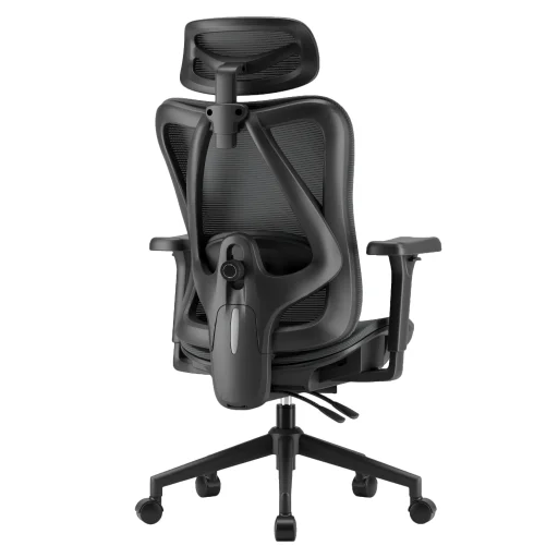 Ergonomikus irodai szék, forgószék, fekete (T15) hálós - 8