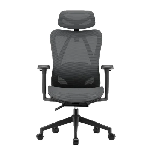 Ergonomikus irodai szék, forgószék, fekete (T15) hálós - 11