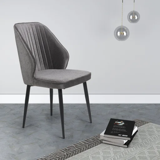 Design étkezőszék GEMINI szürke 2db - 3