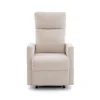 Fekvőfotel, relax fotelágy dönthető háttámlával, lábtartóval bézs zsenília szövet (JN-R8120A51-BEIGE) thumbnail