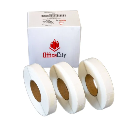 3000db 13x38mm direkt termál tekercses etikett címke (1000 címke/tekercs, 3 tekercs) - 1