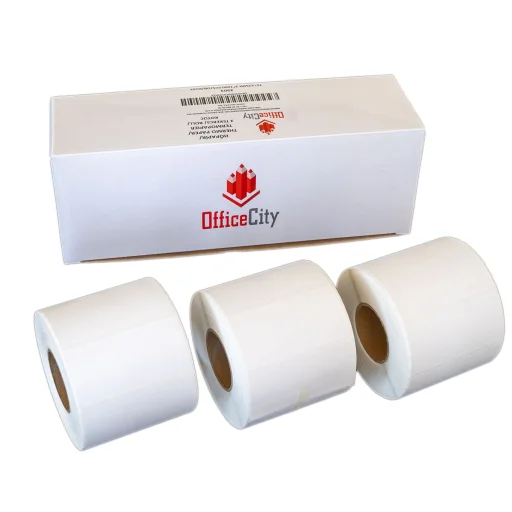 3000db 75x37mm direkt termál tekercses etikett címke (1000 címke/tekercs, 3 tekercs) - 1