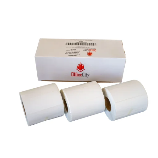 3000db 100x40mm direkt termál tekercses etikett címke (1000 címke/tekercs, 3 tekercs) - 1