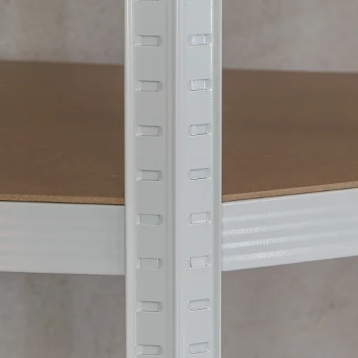 Sarok salgó polc, 5 szintes 180x70x40-40cm, fehér - 12