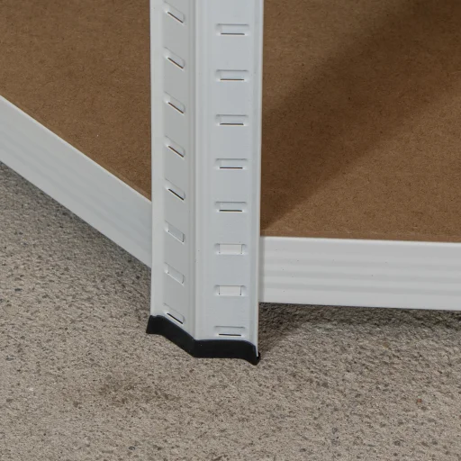 Sarok salgó polc, 5 szintes 180x70x40-40cm, fehér - 3