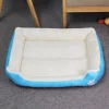 Kisállat fekhely, M méret, világoskék-elefántcsont fehér kutya / macska thumbnail