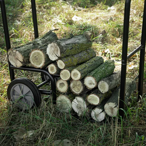 Tűzifa szállító kézikocsi 70x30x70-109cm (MF-0054-H) - 3