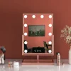 Hollywood tükör, asztali sminkes tükör tárolóval, 12x3W LED sminktükör, rozéarany, rose gold (DC117-4) thumbnail