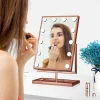 Hollywood tükör, asztali sminkes tükör tárolóval, 12x3W LED sminktükör, rozéarany, rose gold (DC117-4) thumbnail