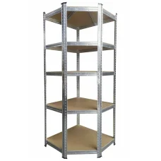 Sarok salgó polc, 5 szintes 180x70x40-40cm, horganyzott