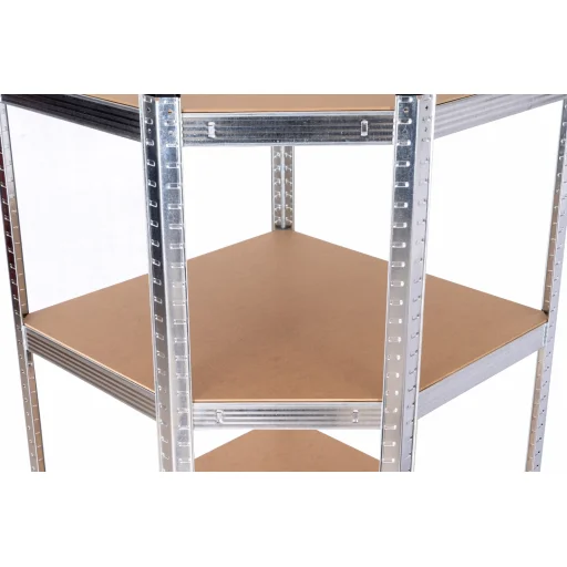 Sarok salgó polc, 5 szintes 180x70x40-40cm, horganyzott - 3